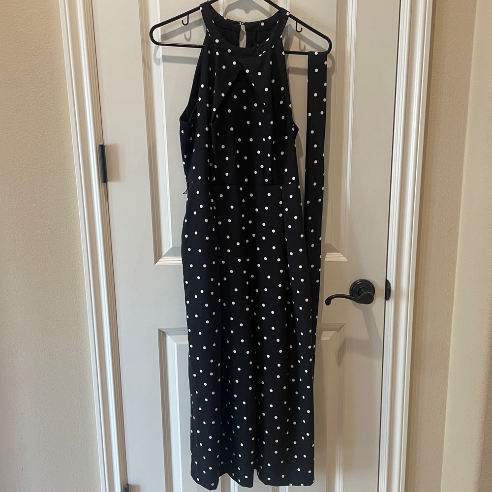 Banana Republic Polka Dot Capri Pant Jumpsuit Size 4 Petite